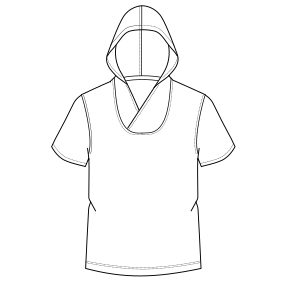 Fashion sewing patterns for Hoodie T-Shirt792